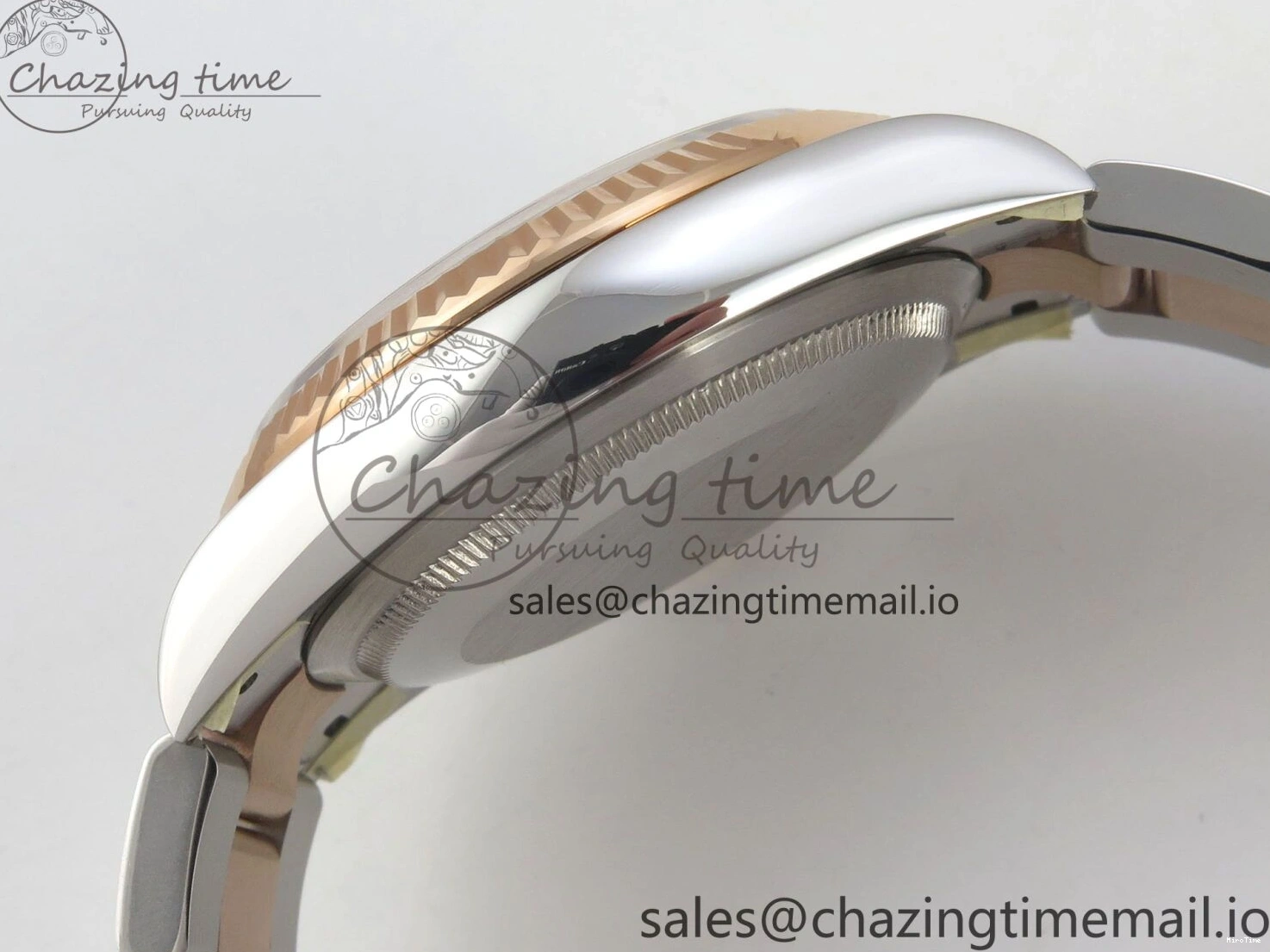 MiroTime 0407 DateJust 36 SS RG ARF 1:1 Best Edition 904L Steel Gray Dial Green Roman on Oyster Bracelet SH Affordable 73